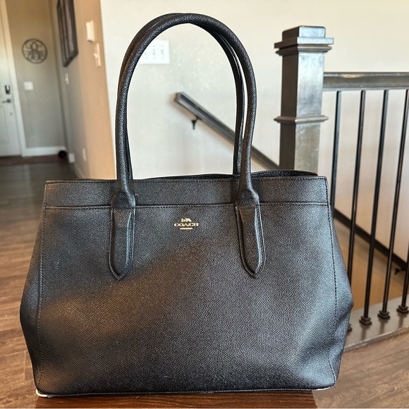 Coach | Bags | Coach Black Textured Tote Bag | Poshmark